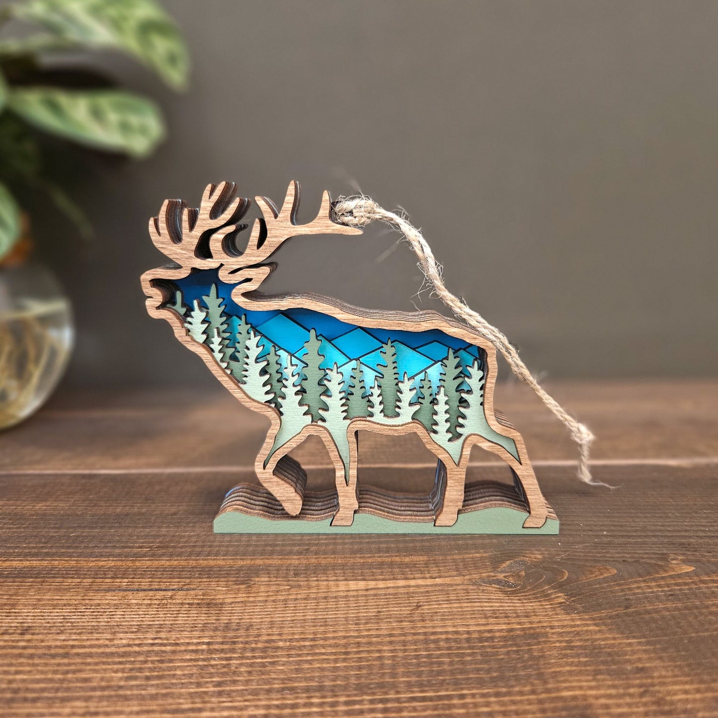 3D Elk Christmas Tree Ornament-New Version!
