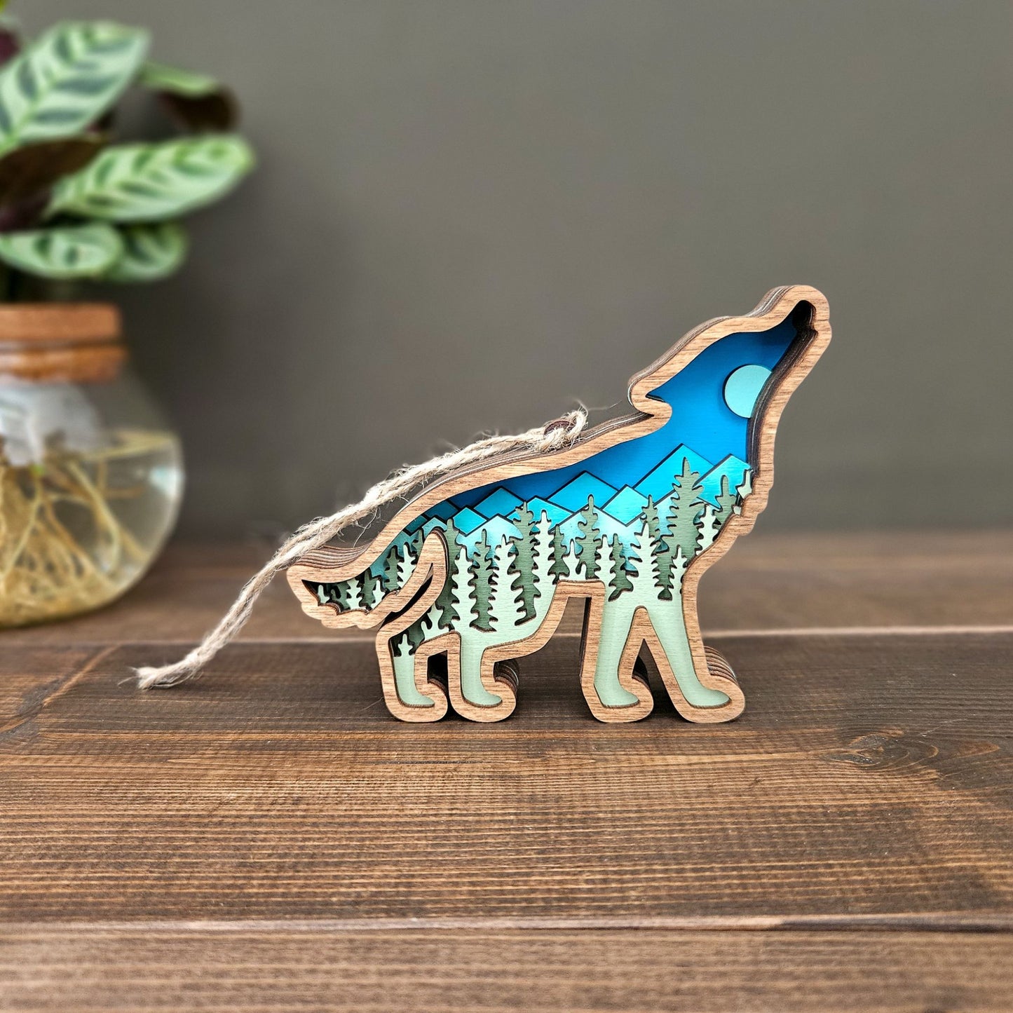 3D Wolf Christmas Tree Ornament-New Version!