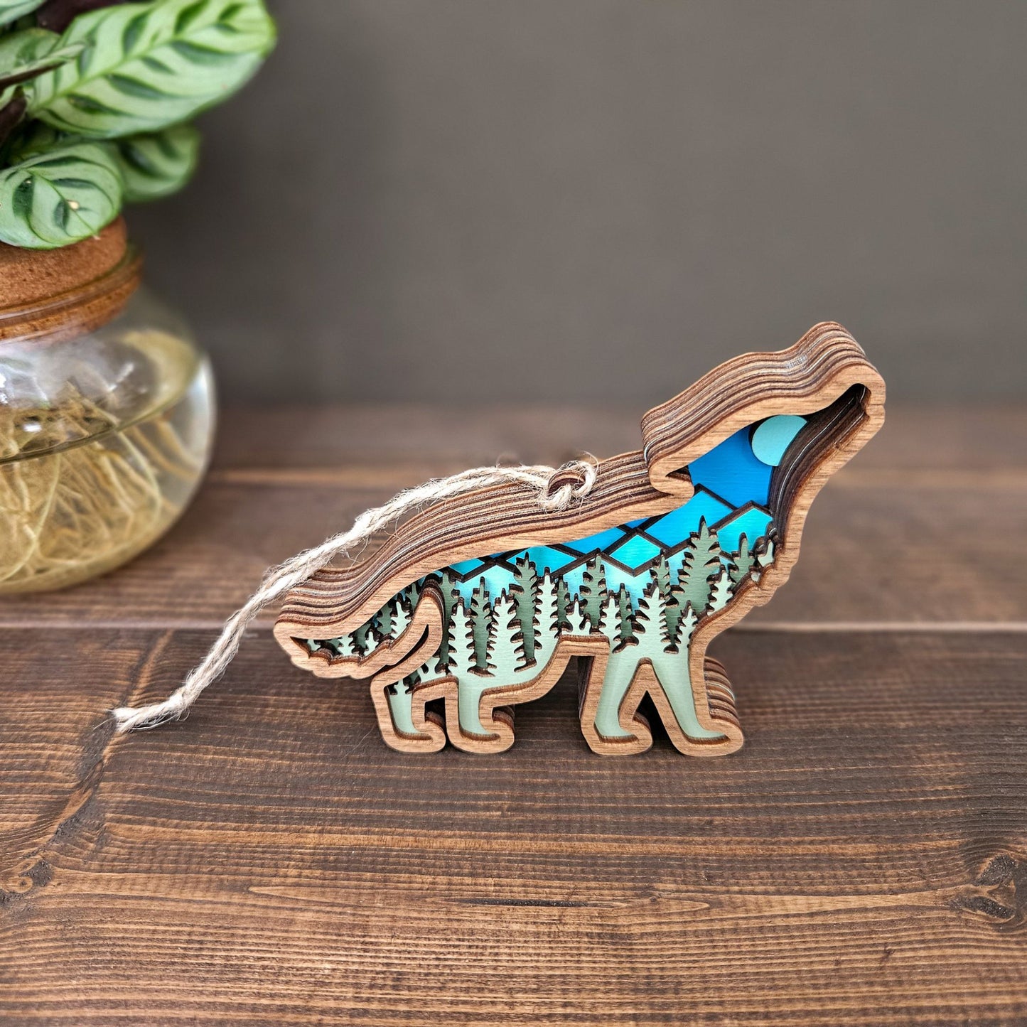 3D Wolf Christmas Tree Ornament-New Version!