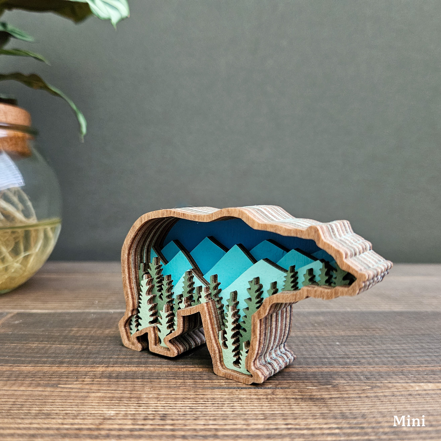 3D Layered Mini Bear