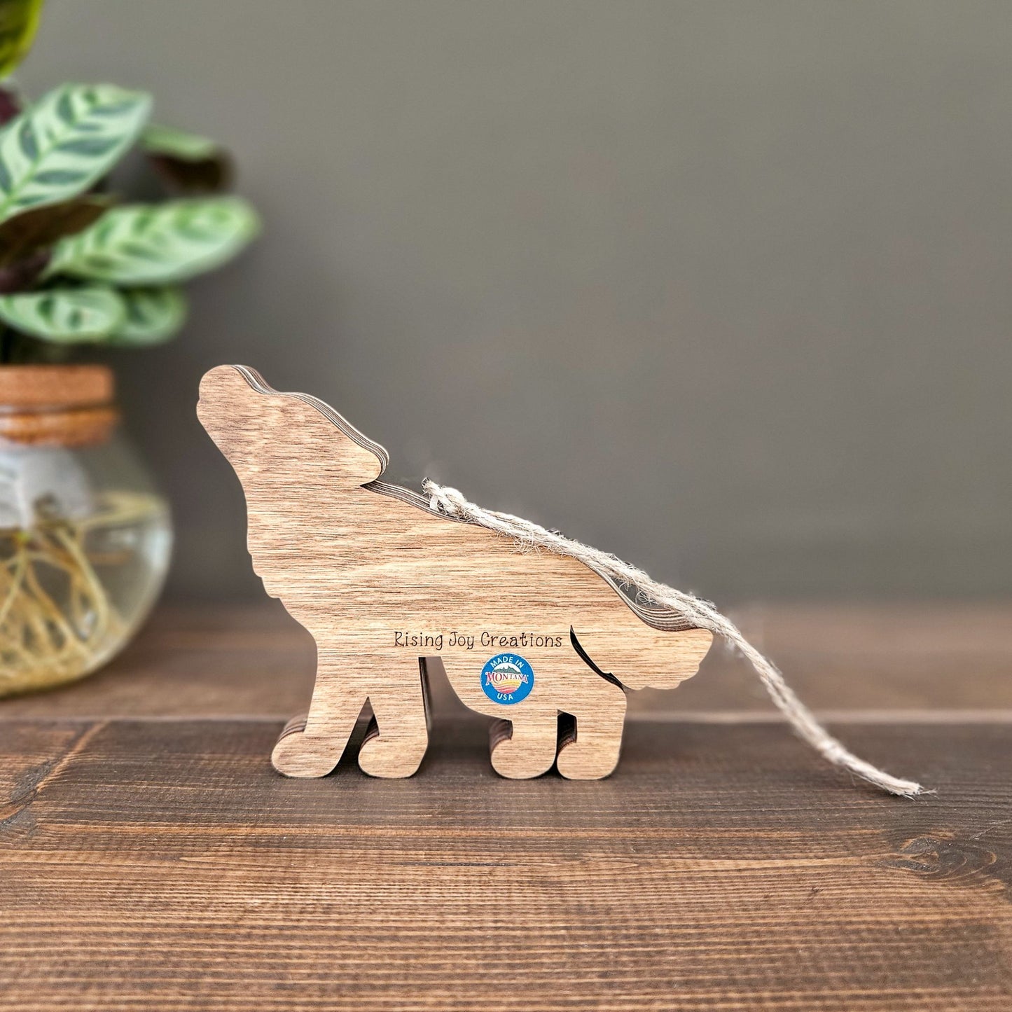 3D Wolf Christmas Tree Ornament-New Version!