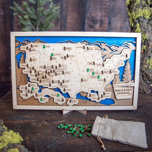 National Park Travel Tracking Map