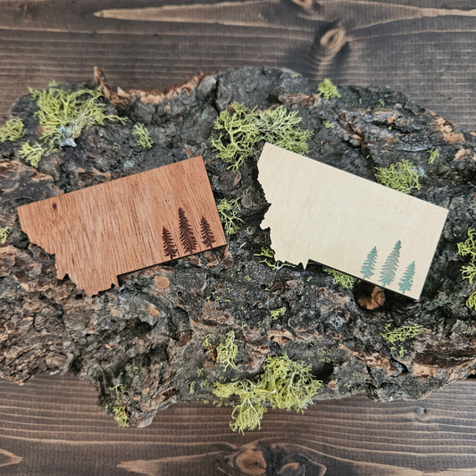 Montana Pine Trees Magnet