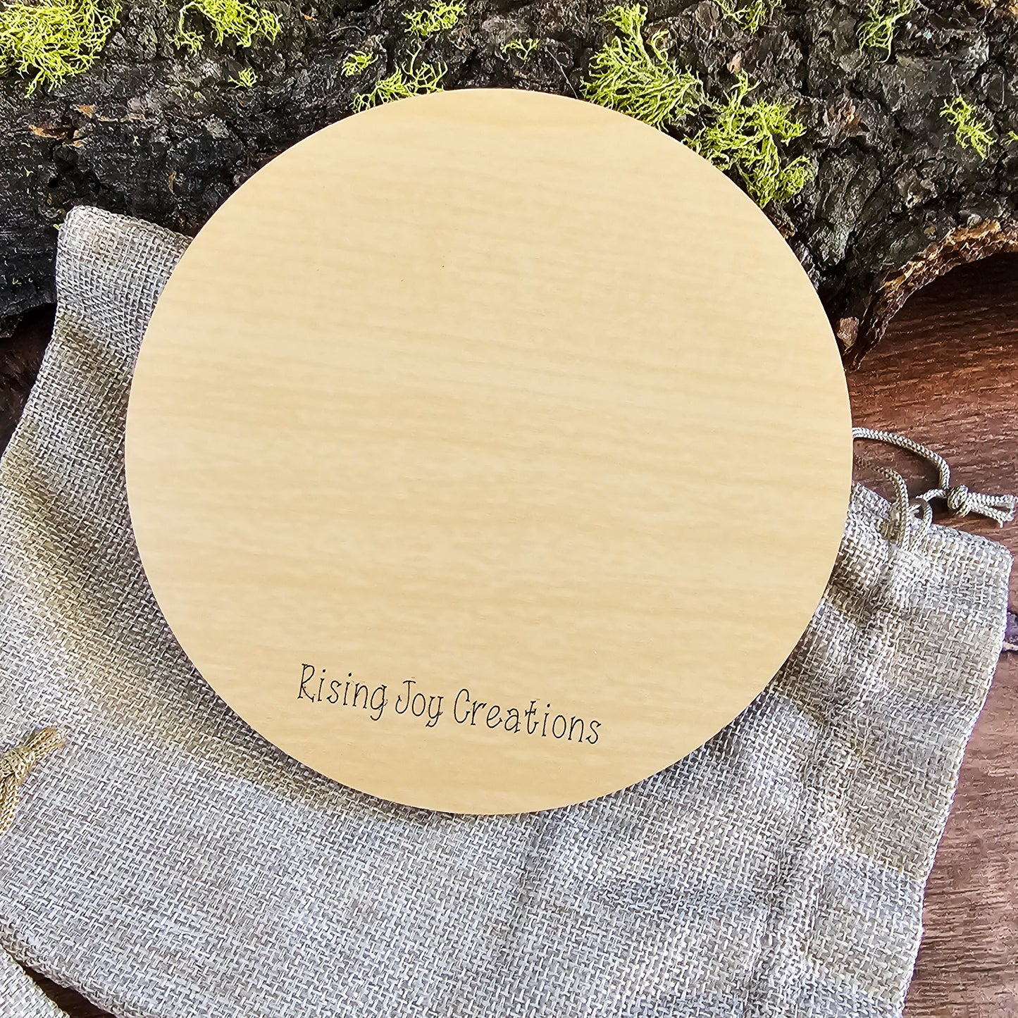 Trout Fish Engraved Mini Circle Travel Cribbage Board