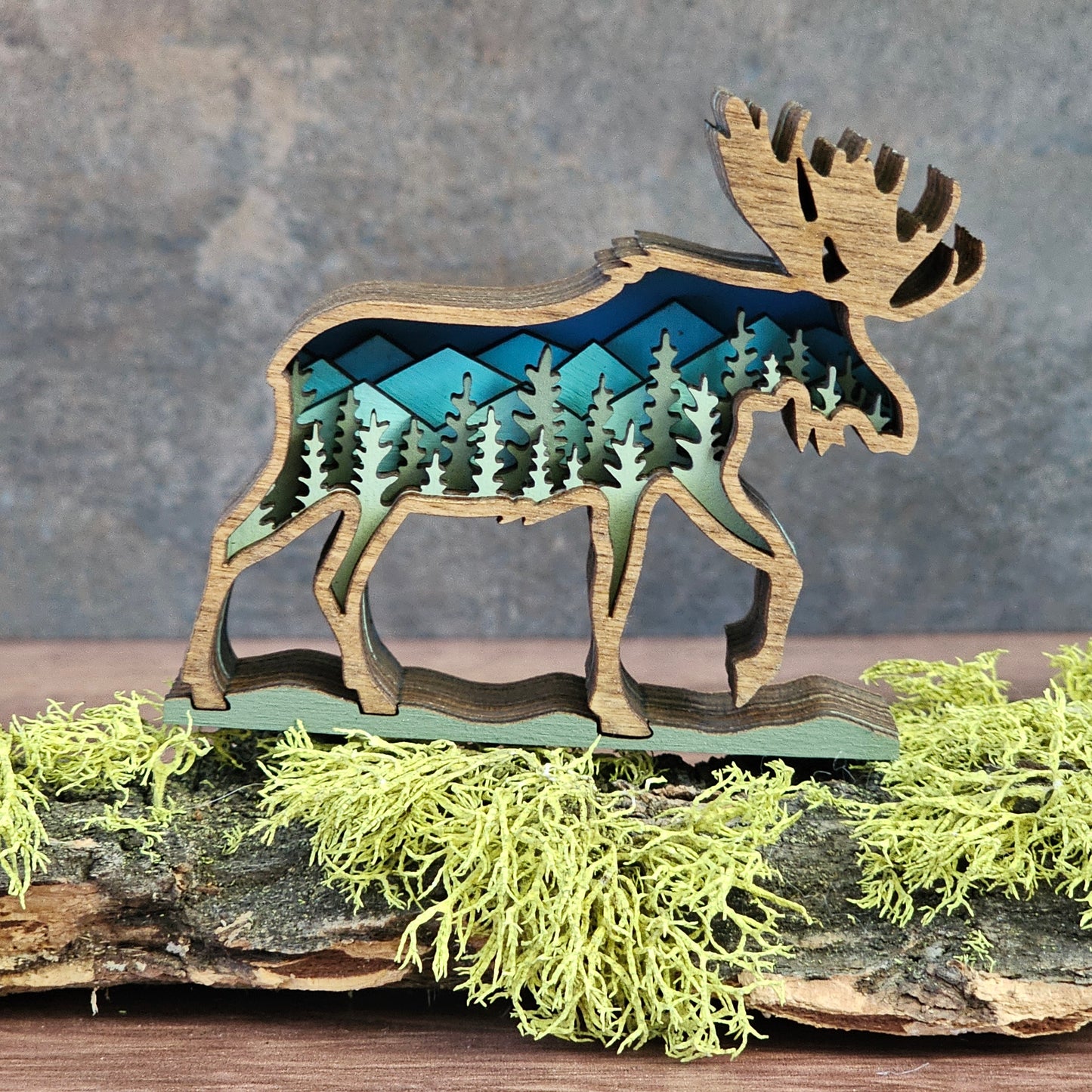 3D Layered Mini Moose