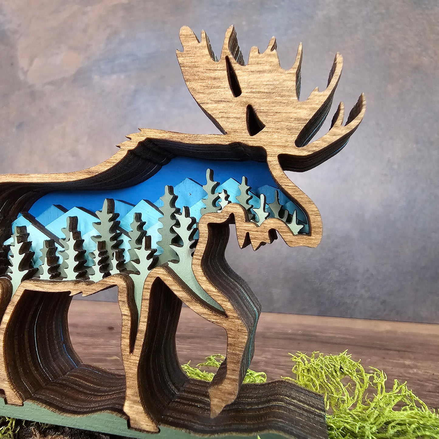 3D Layered Mini Moose