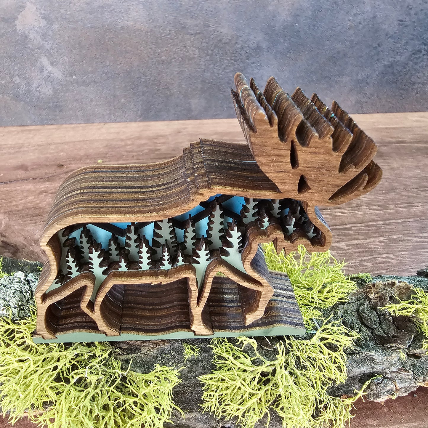 3D Layered Mini Moose