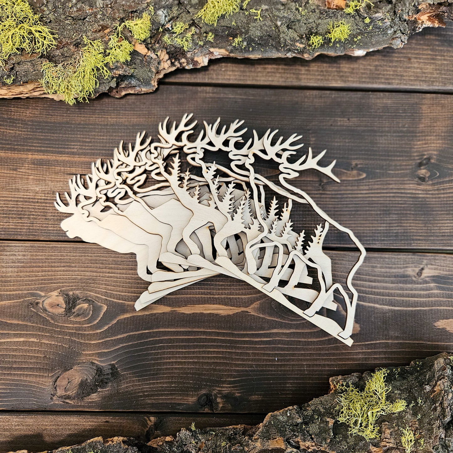 3D Layered Elk Art DIY Kit-New Design!
