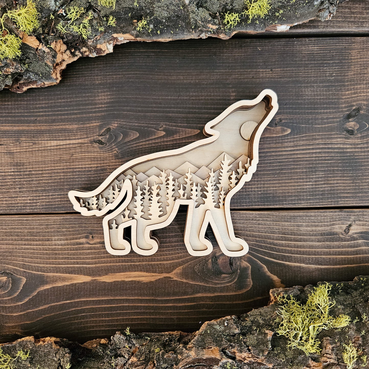 3D Layered Wolf Art DIY Kit-New Version!