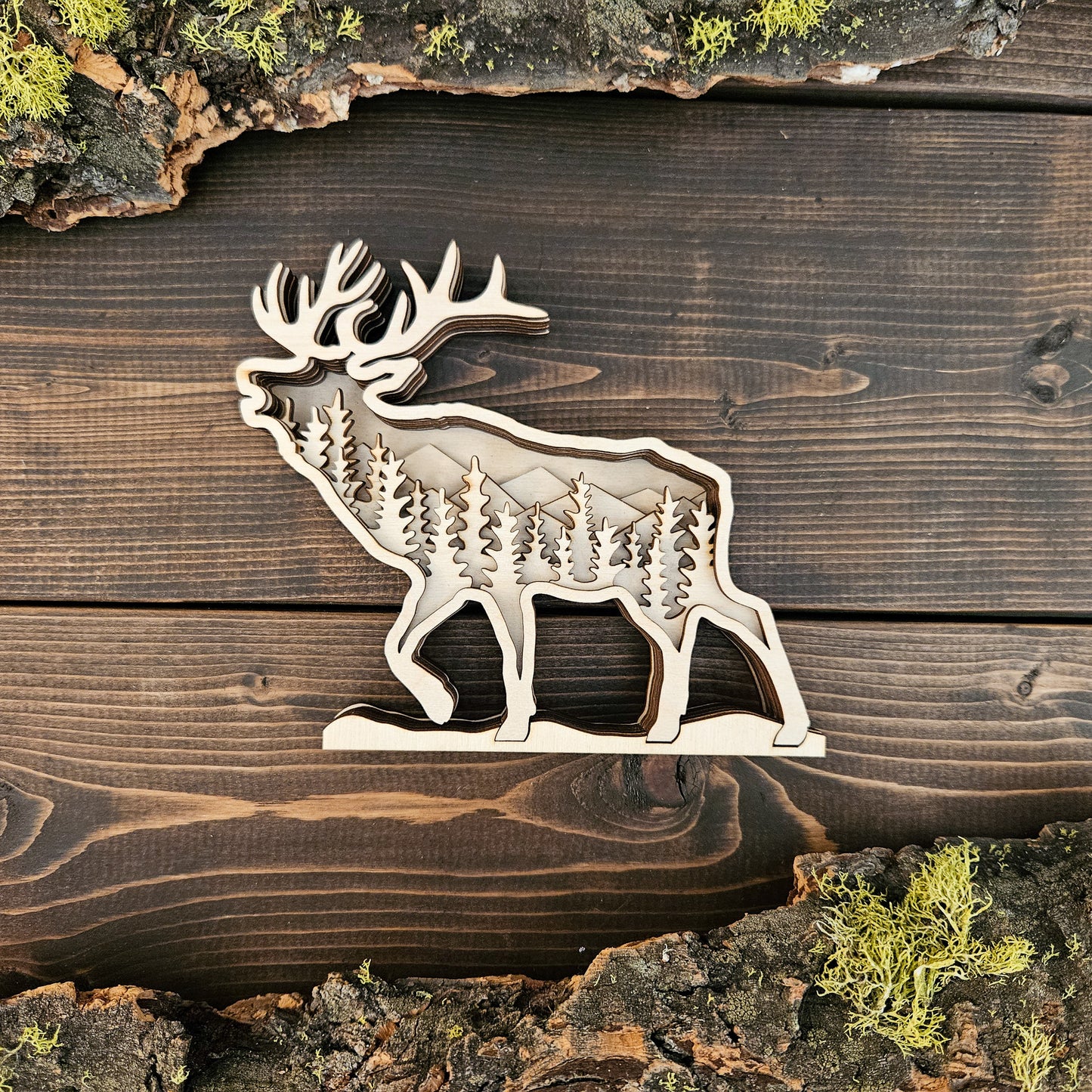 3D Layered Elk Art DIY Kit-New Design!