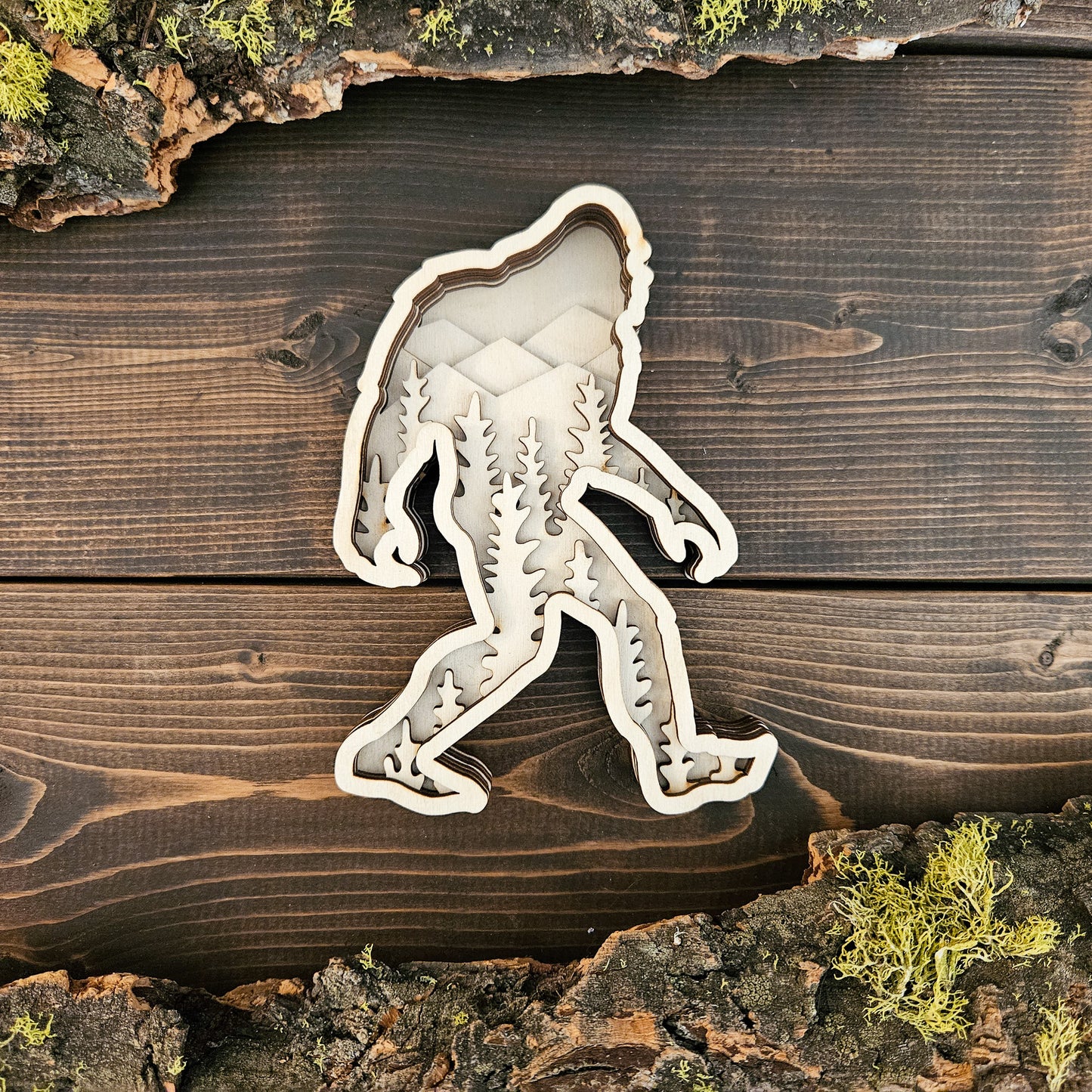 3D Layered Bigfoot Art DIY Kit-New Version!