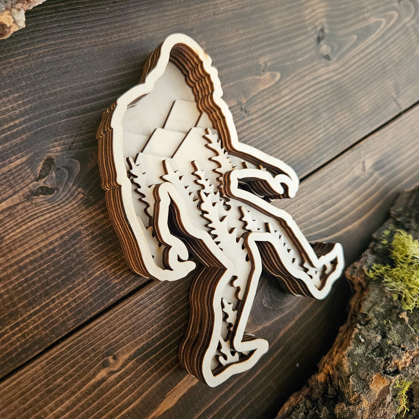 3D Layered Bigfoot Art DIY Kit-New Version!