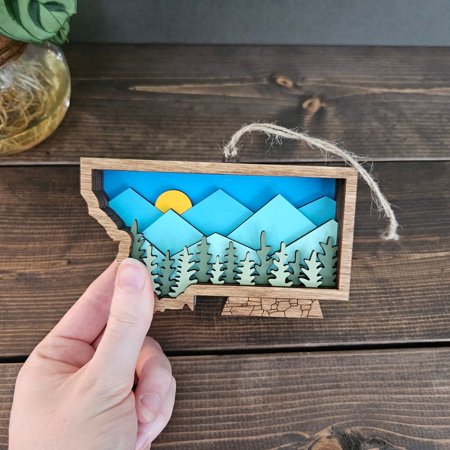 3D Montana Christmas Tree Ornament