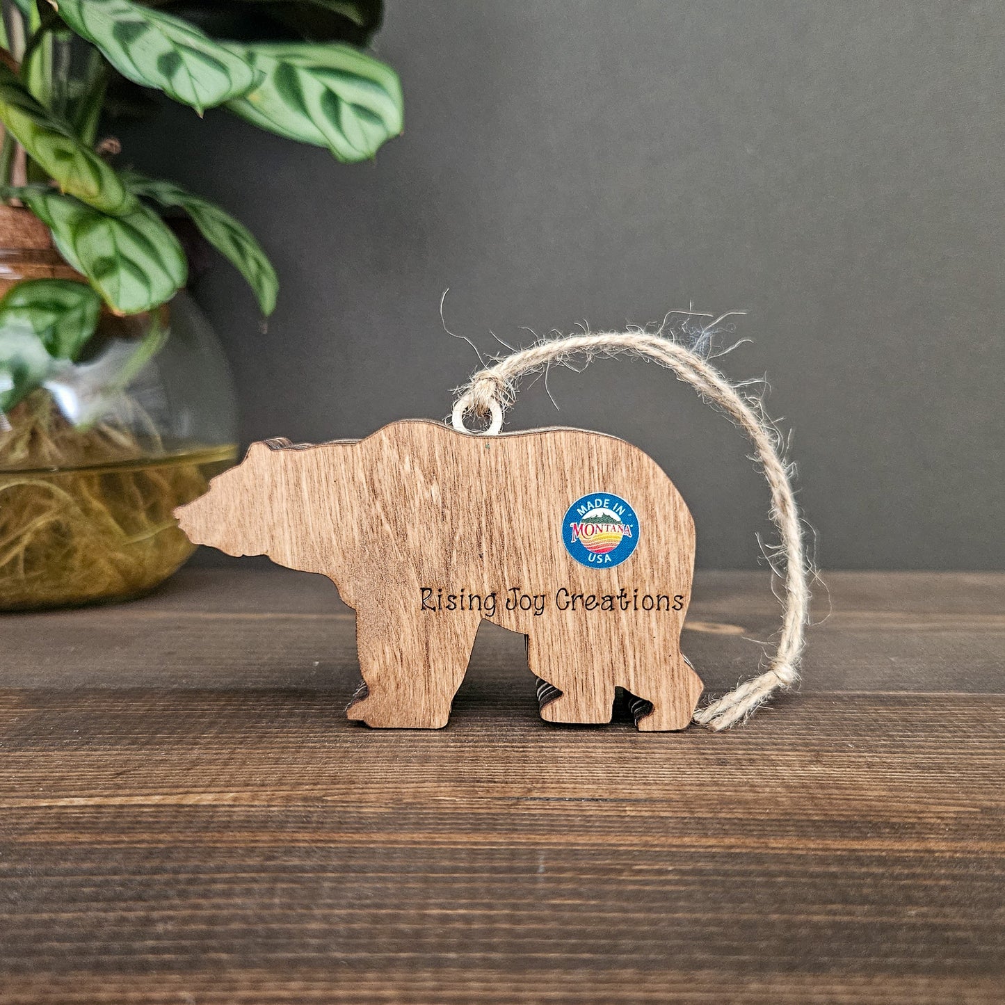 Mini 3D Bear Christmas Tree Ornament