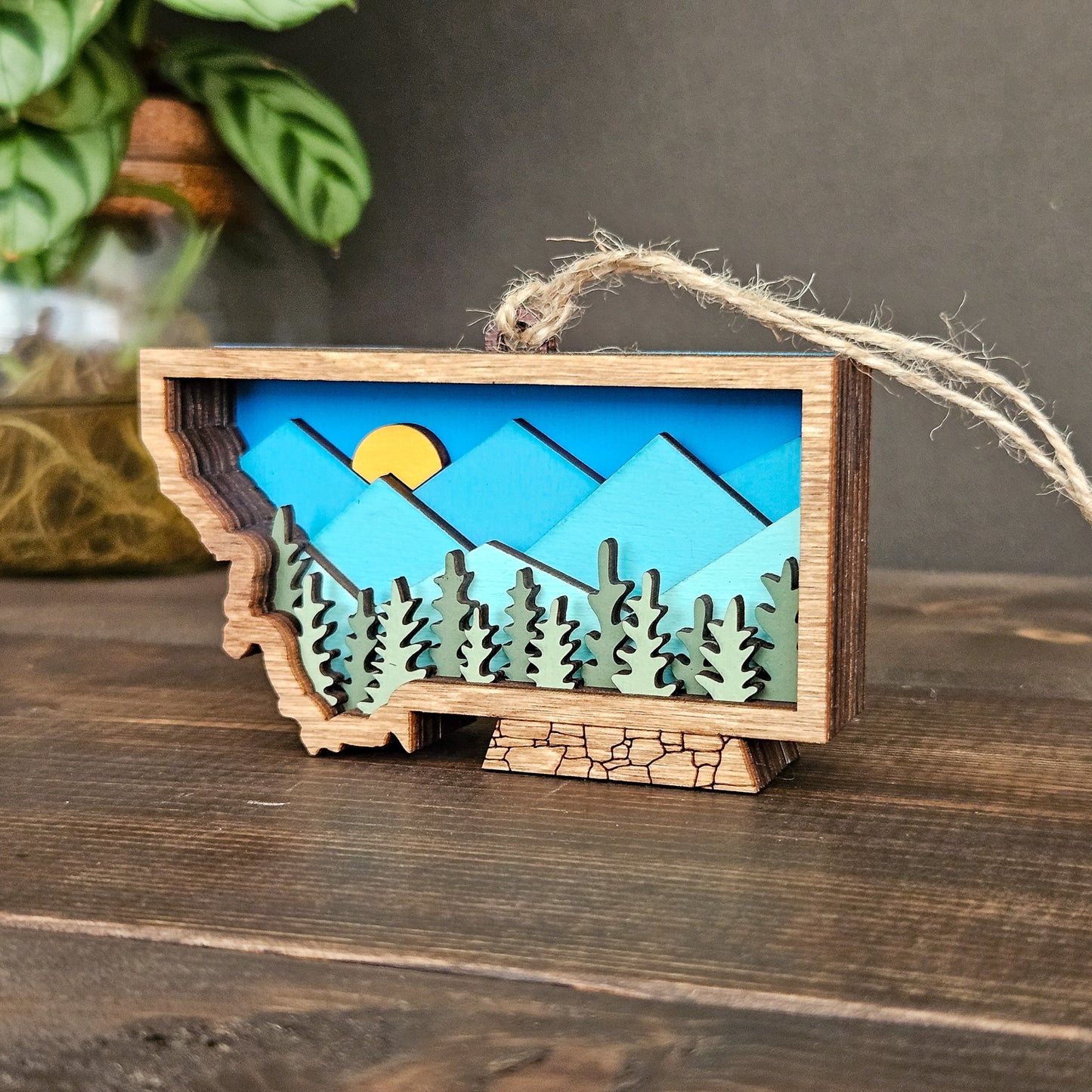 Mini 3D Montana Christmas Tree Ornament