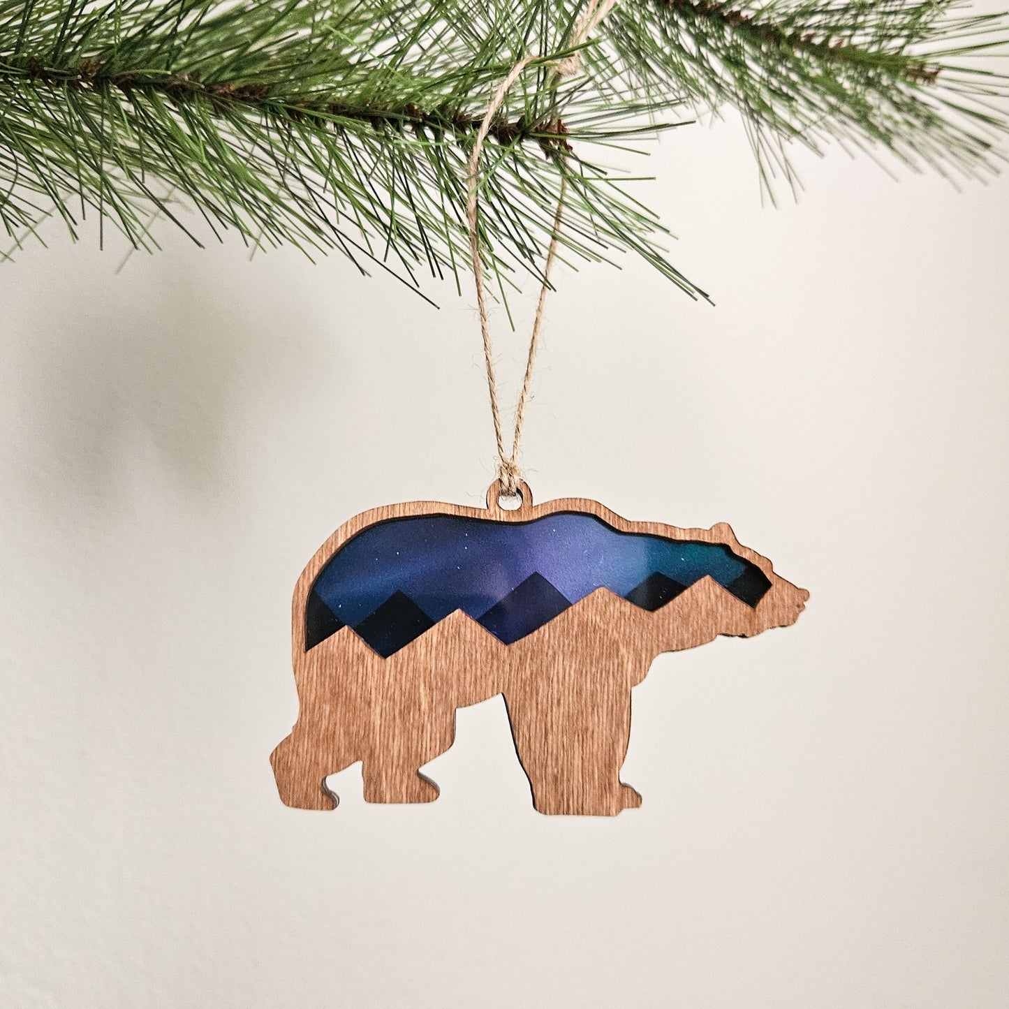Northern Lights Bear Ornament