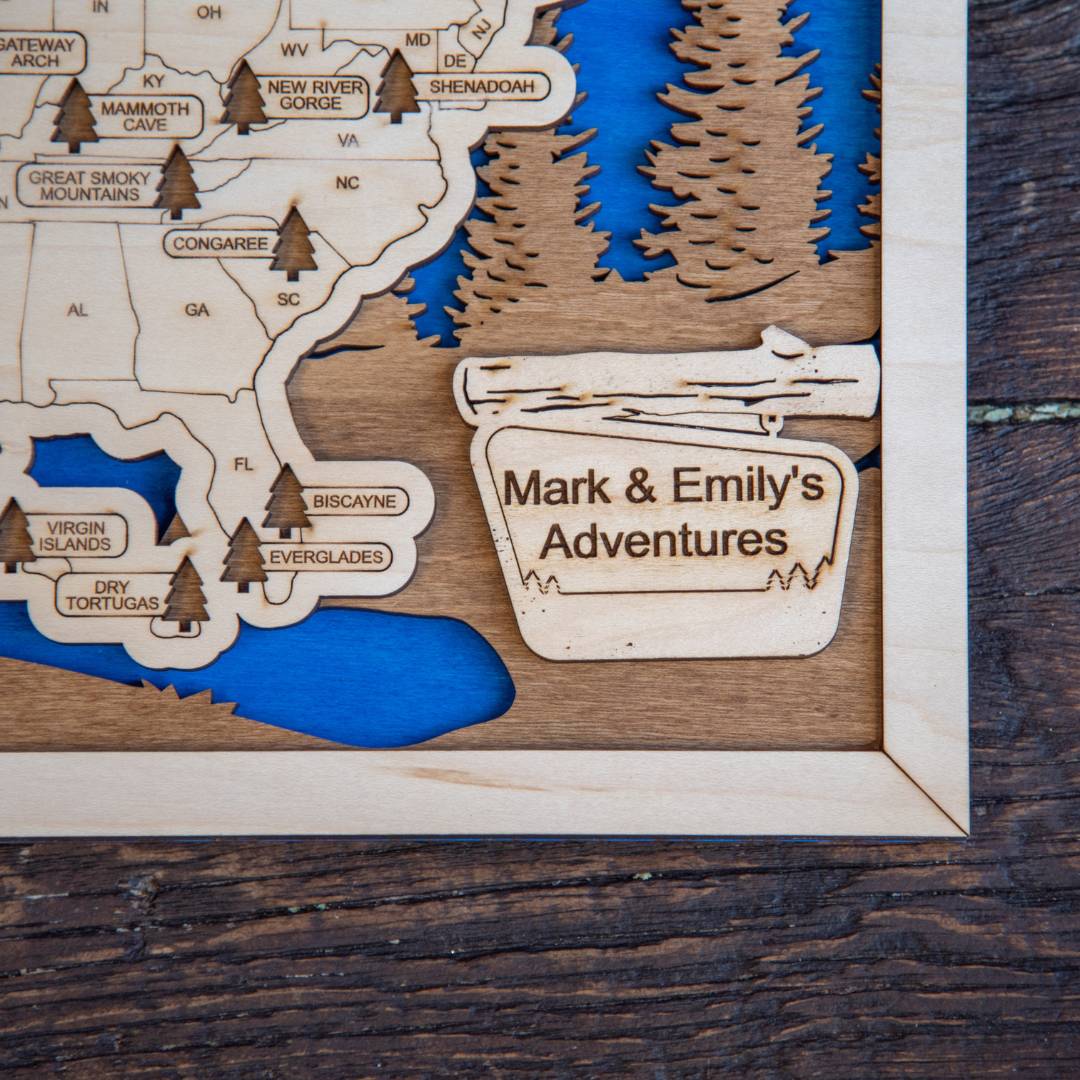 National Park Travel Tracking Map