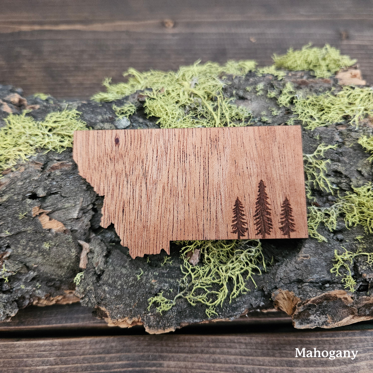 Montana Pine Trees Magnet