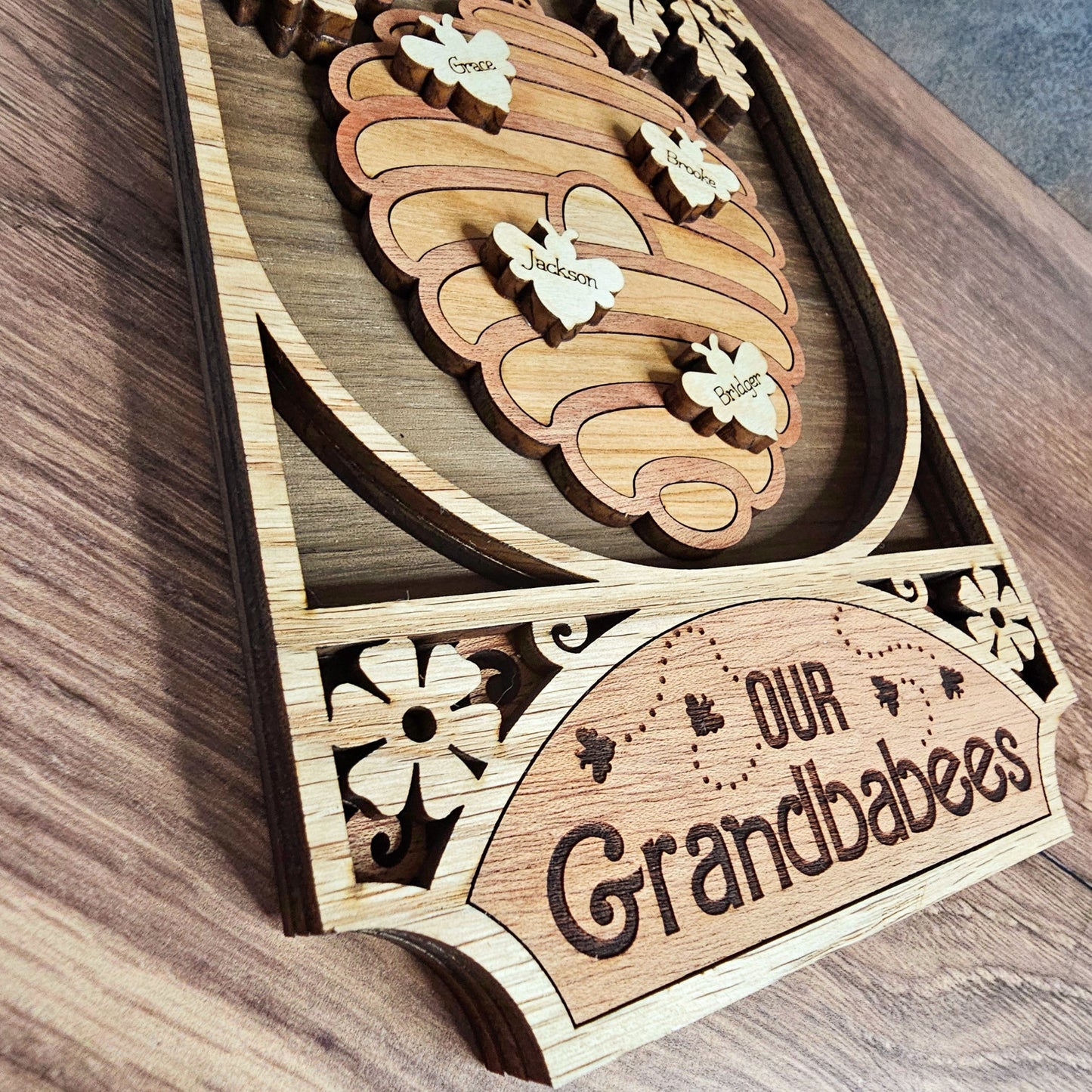 Personalized Beehive Family Sign