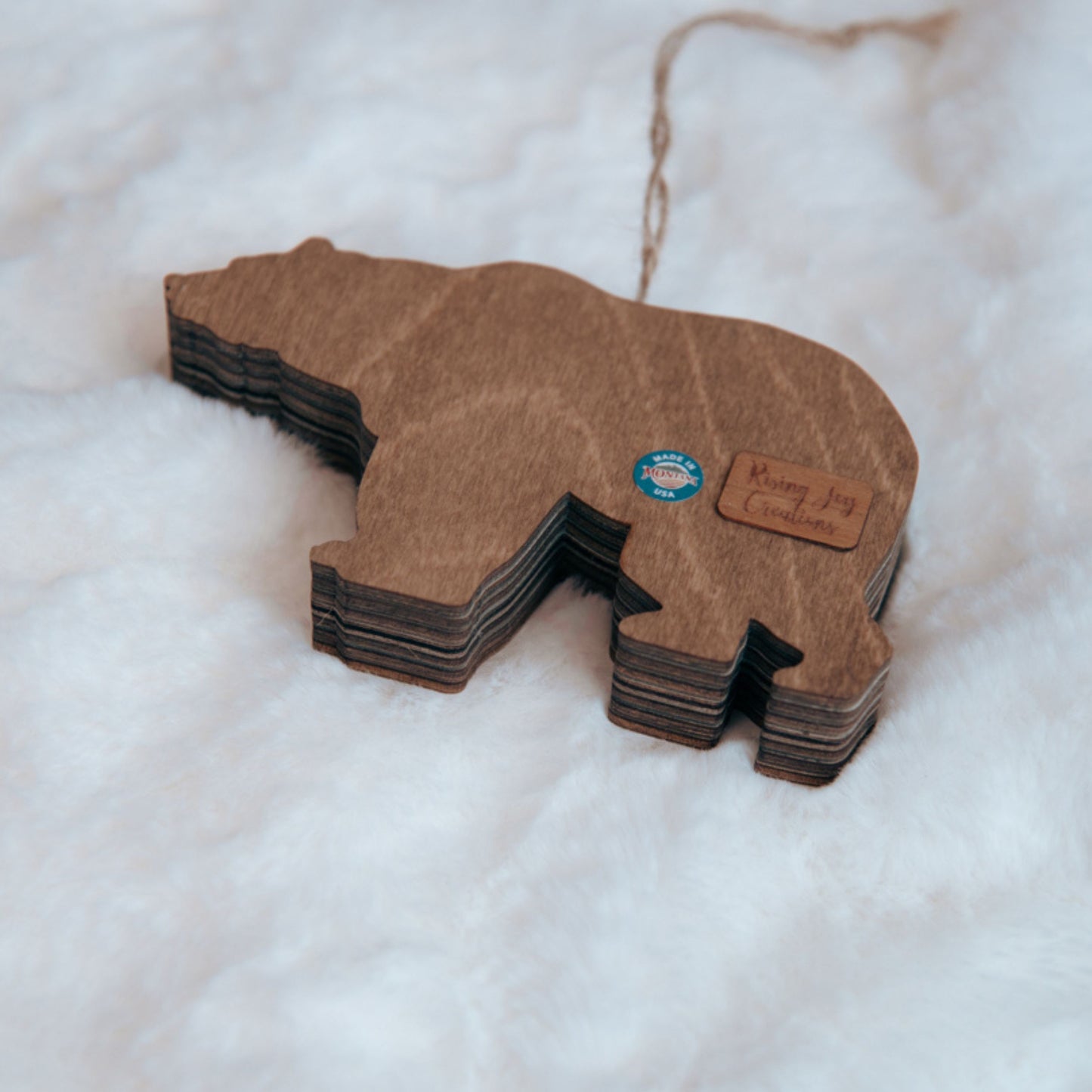 3D Bear Christmas Tree Ornament