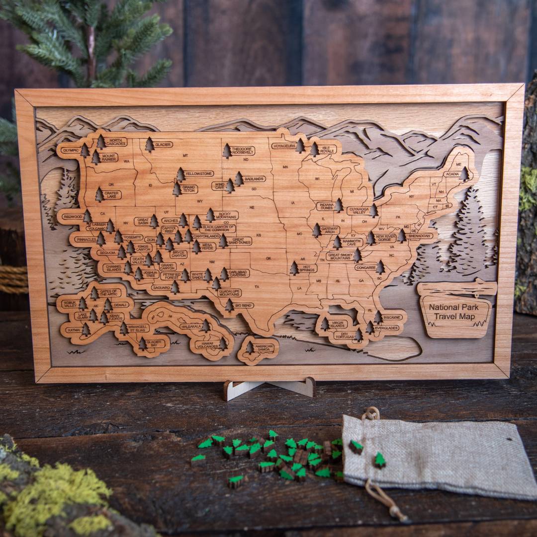National Park Travel Tracking Map