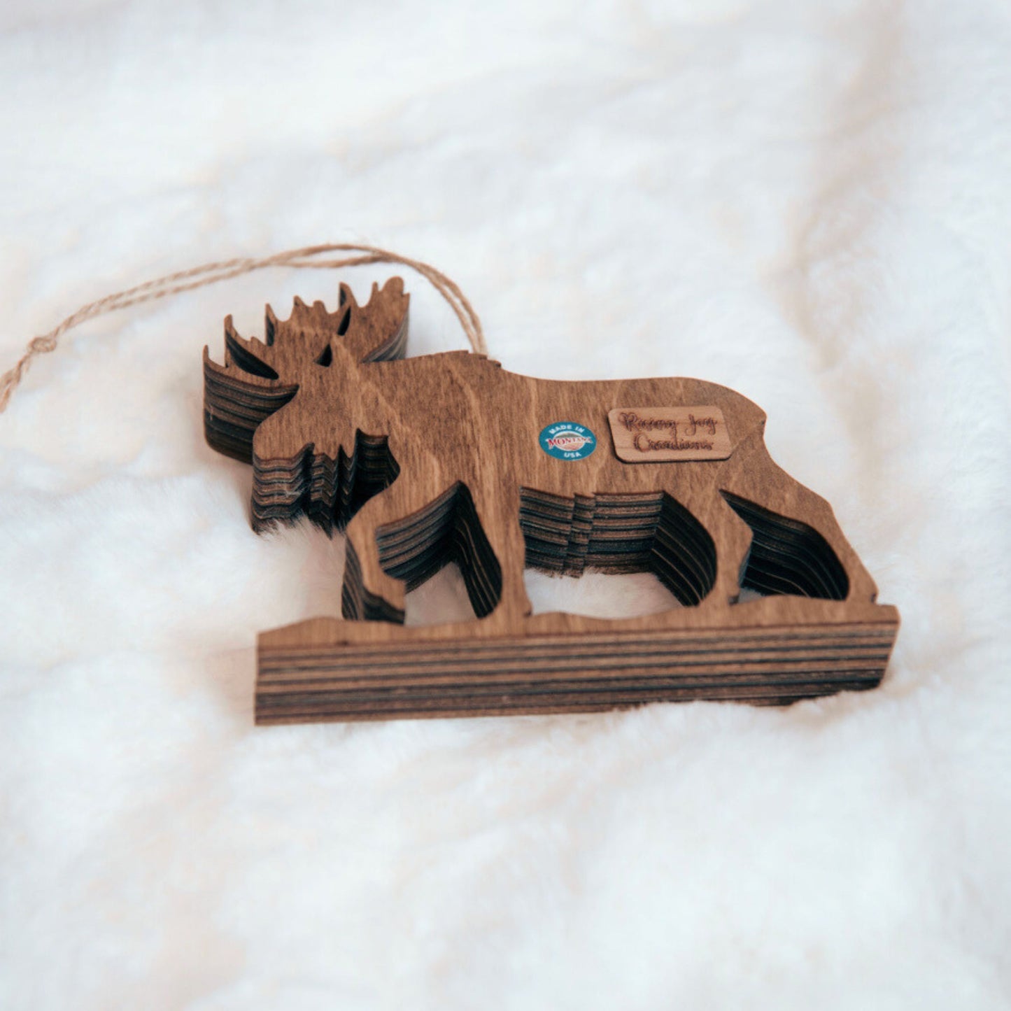 3D Moose Christmas Tree Ornament