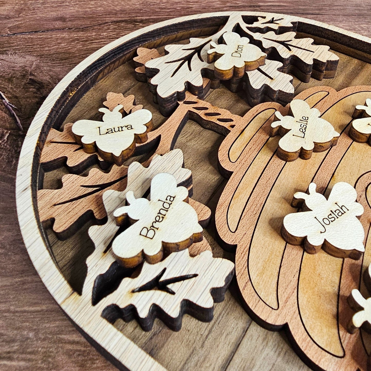 Personalized Beehive Family Sign