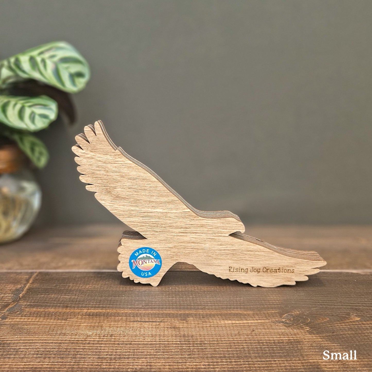 3D Layered Eagle Art with Mountains and Trees-New Version