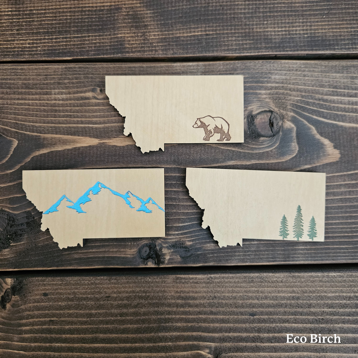 Montana Pine Trees Magnet