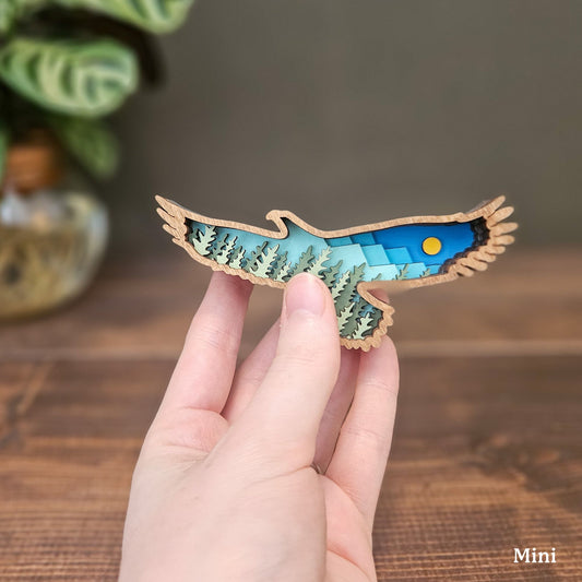3D Layered Mini Eagle