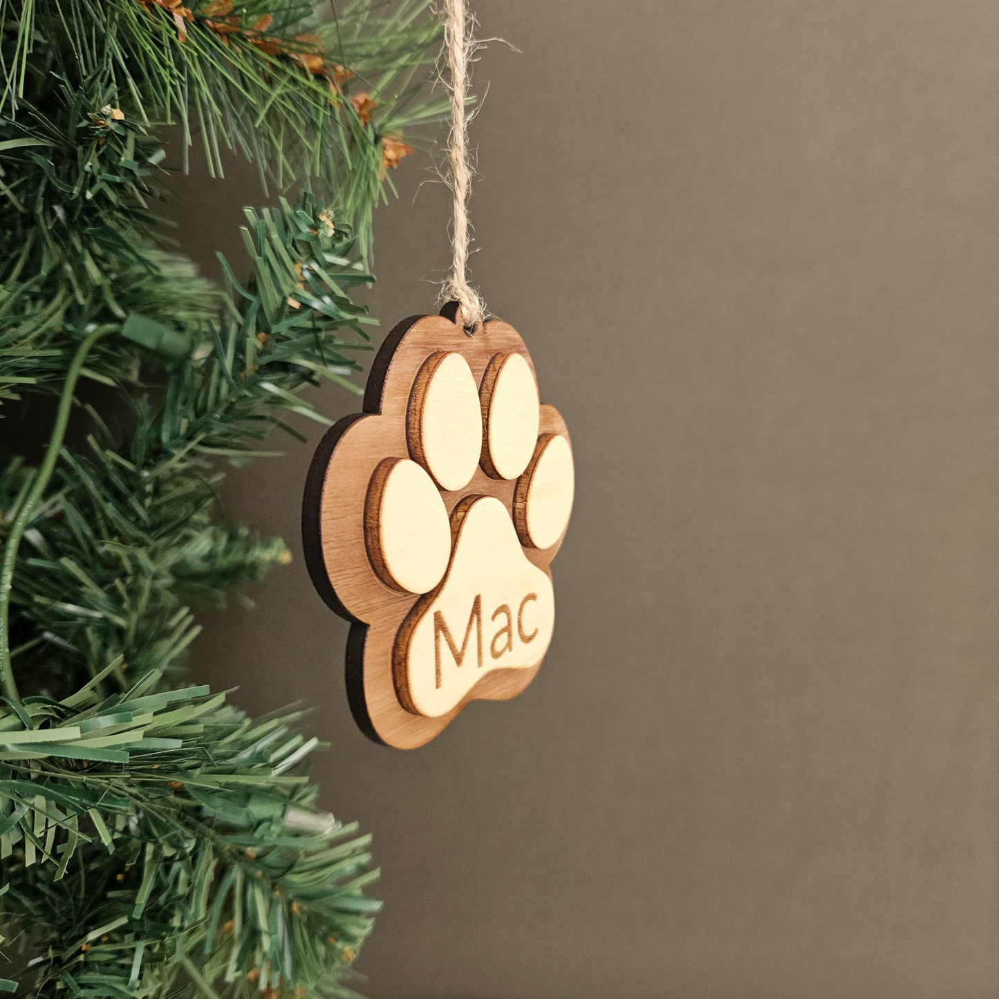 Personalized Dog Ornament Custom Pet Name Christmas Gift