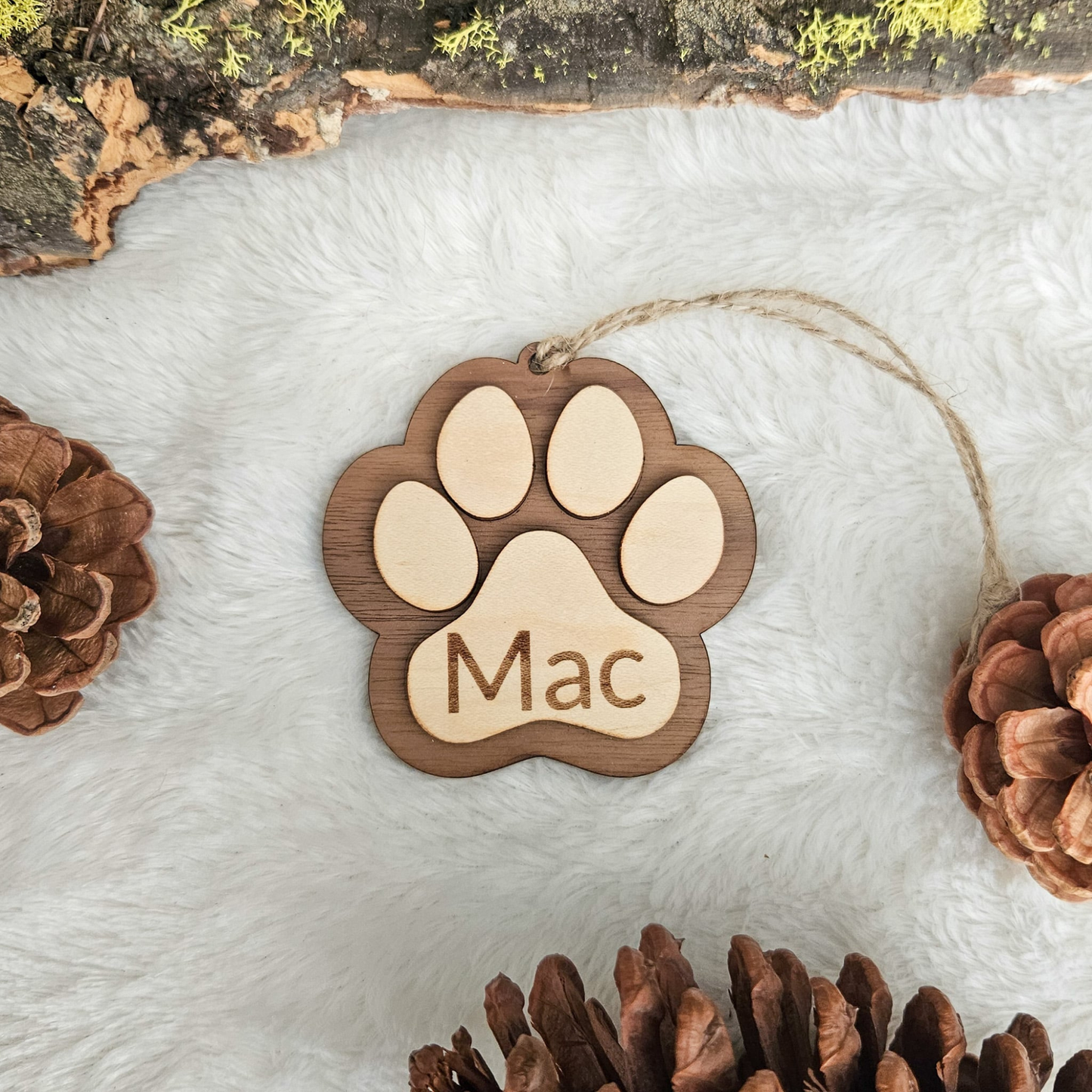 Personalized Dog Ornament Custom Pet Name Christmas Gift