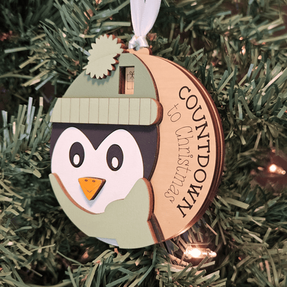Penguin Christmas Countdown Ornament