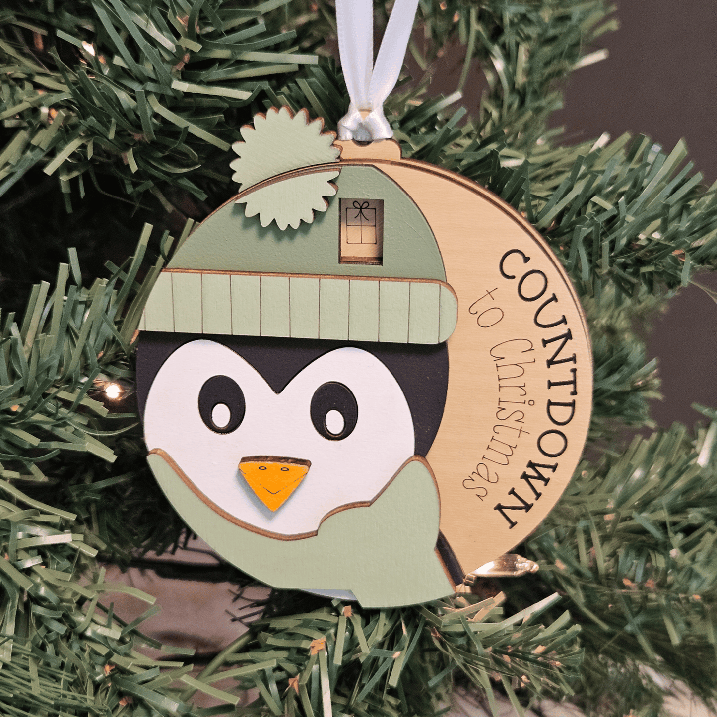 Penguin Christmas Countdown Ornament