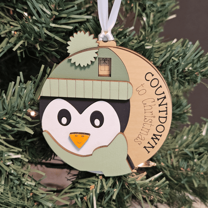 Penguin Christmas Countdown Ornament