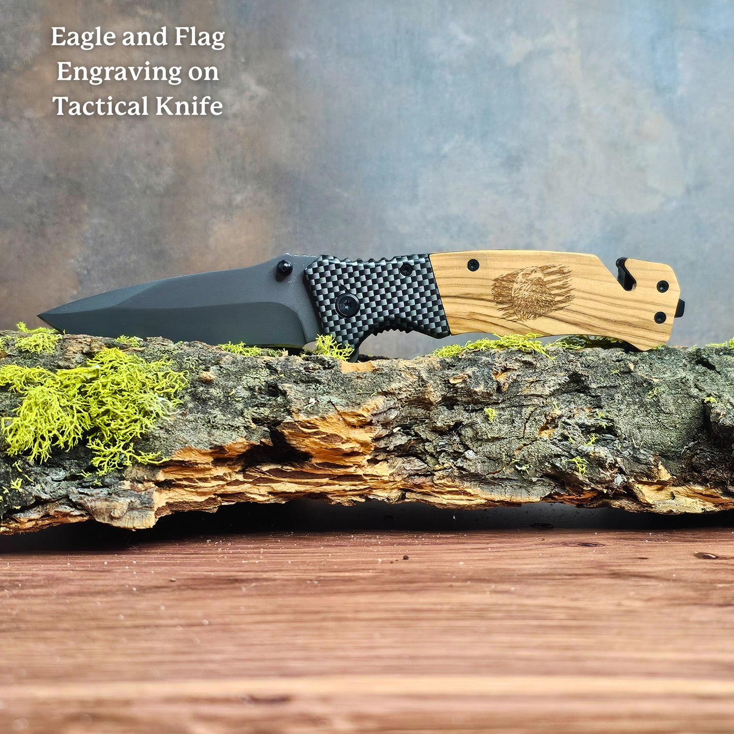 Personalized Blue Wave Knife