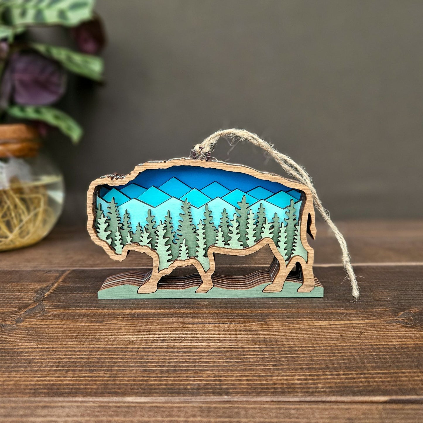 3D Bison Christmas Tree Ornament-New Version!