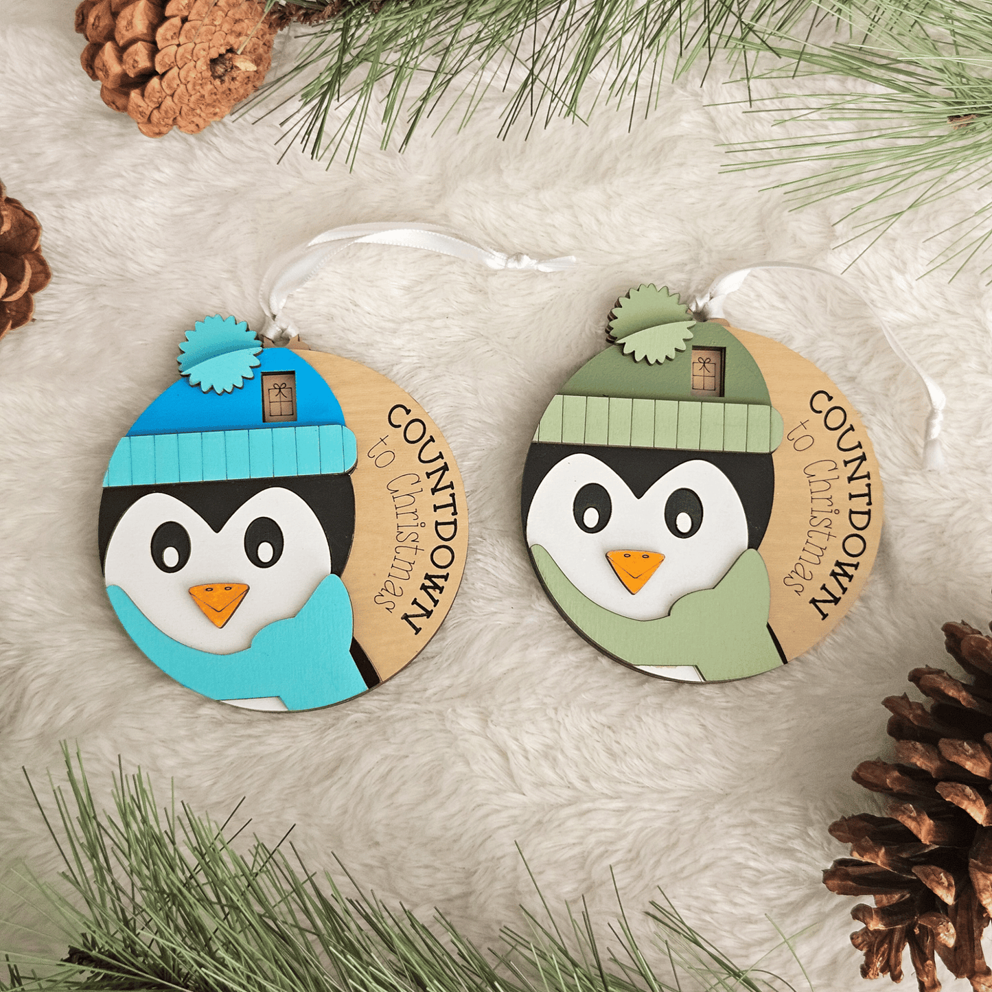 Penguin Christmas Countdown Ornament