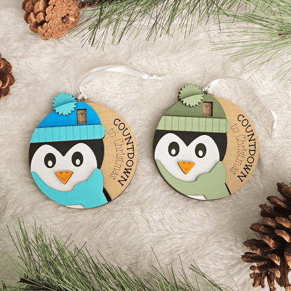 Penguin Christmas Countdown Ornament