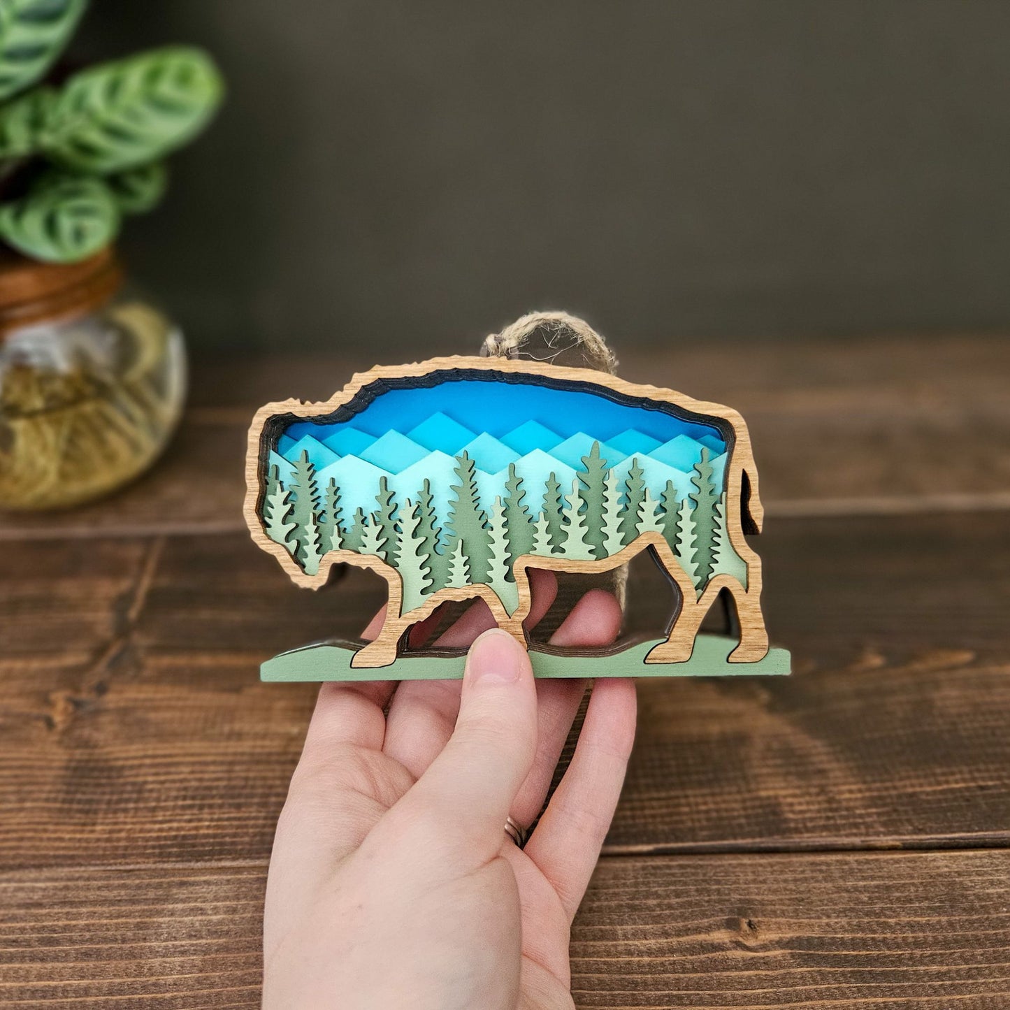 3D Bison Christmas Tree Ornament-New Version!