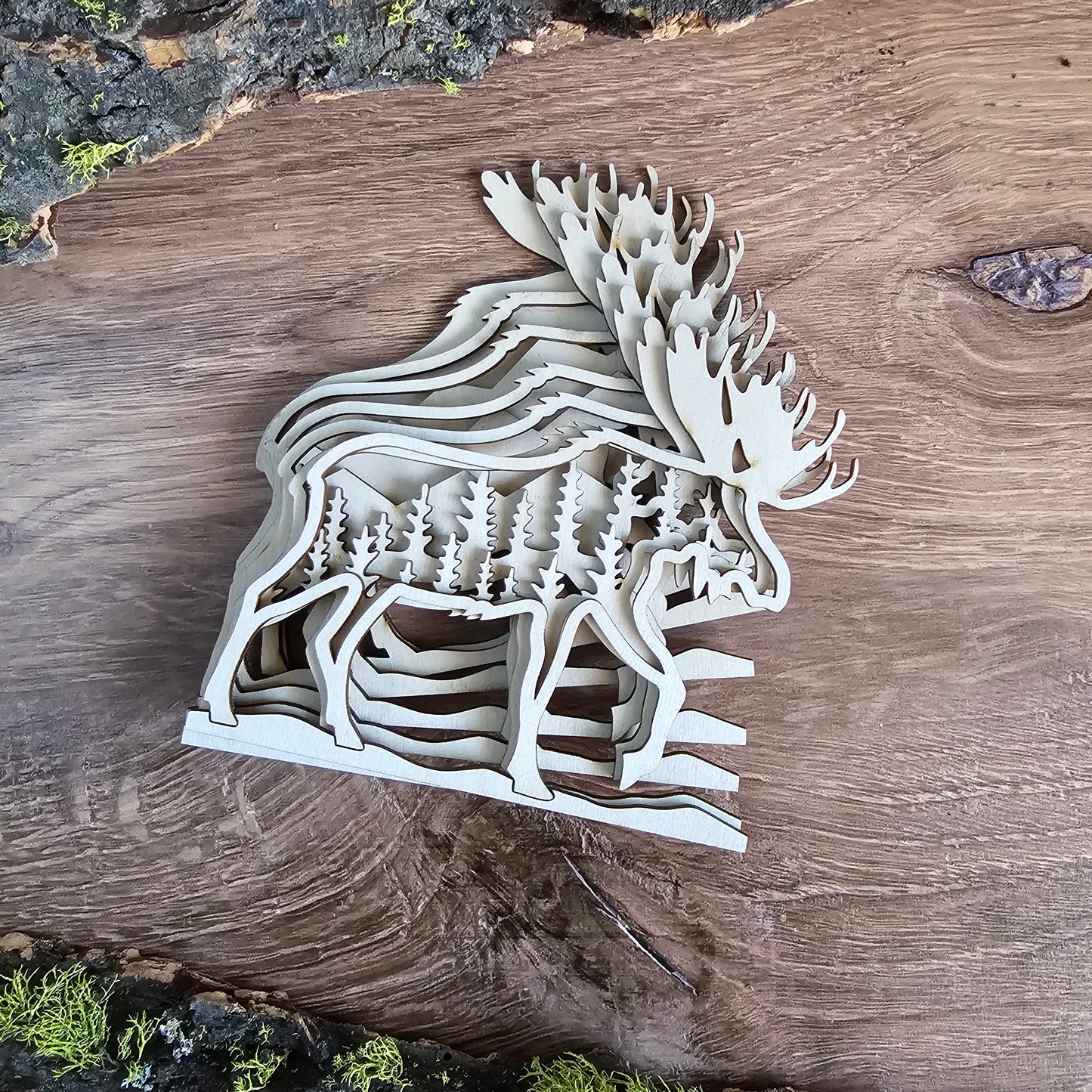 3D Layered Moose Art DIY Kit