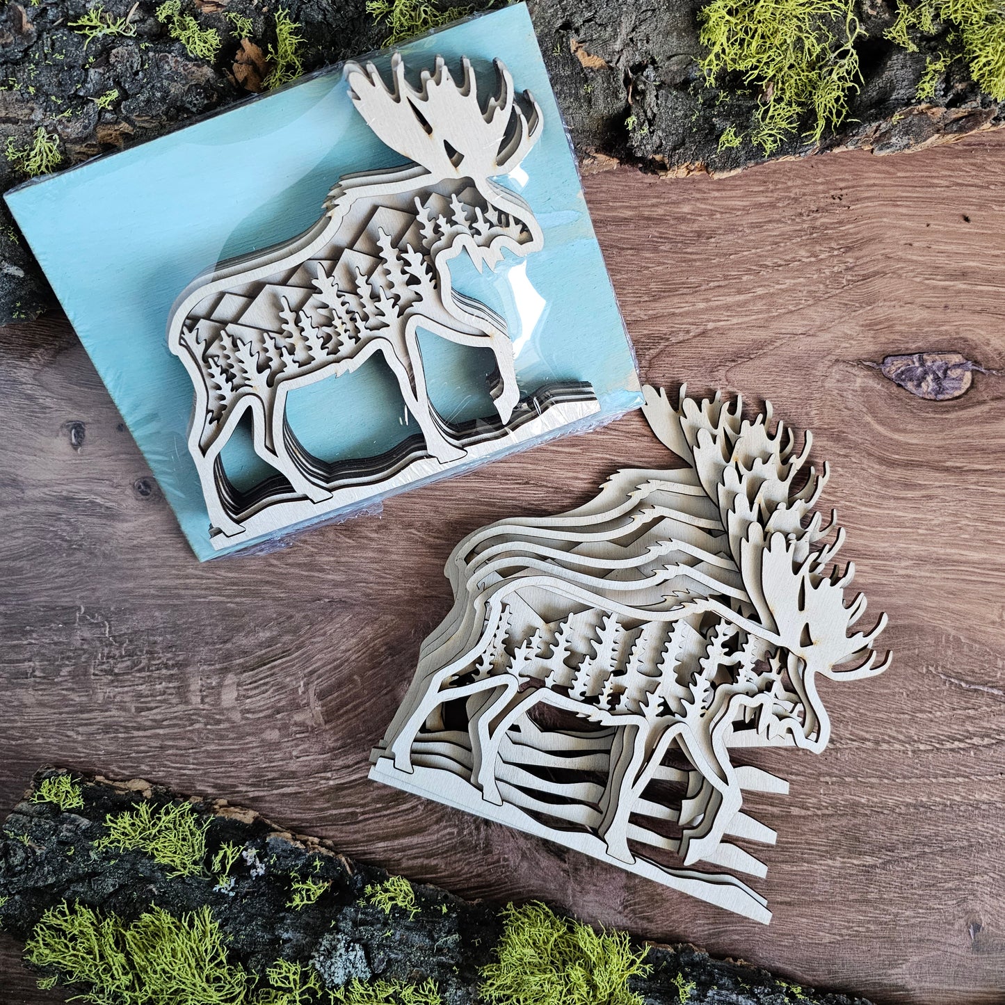 3D Layered Moose Art DIY Kit