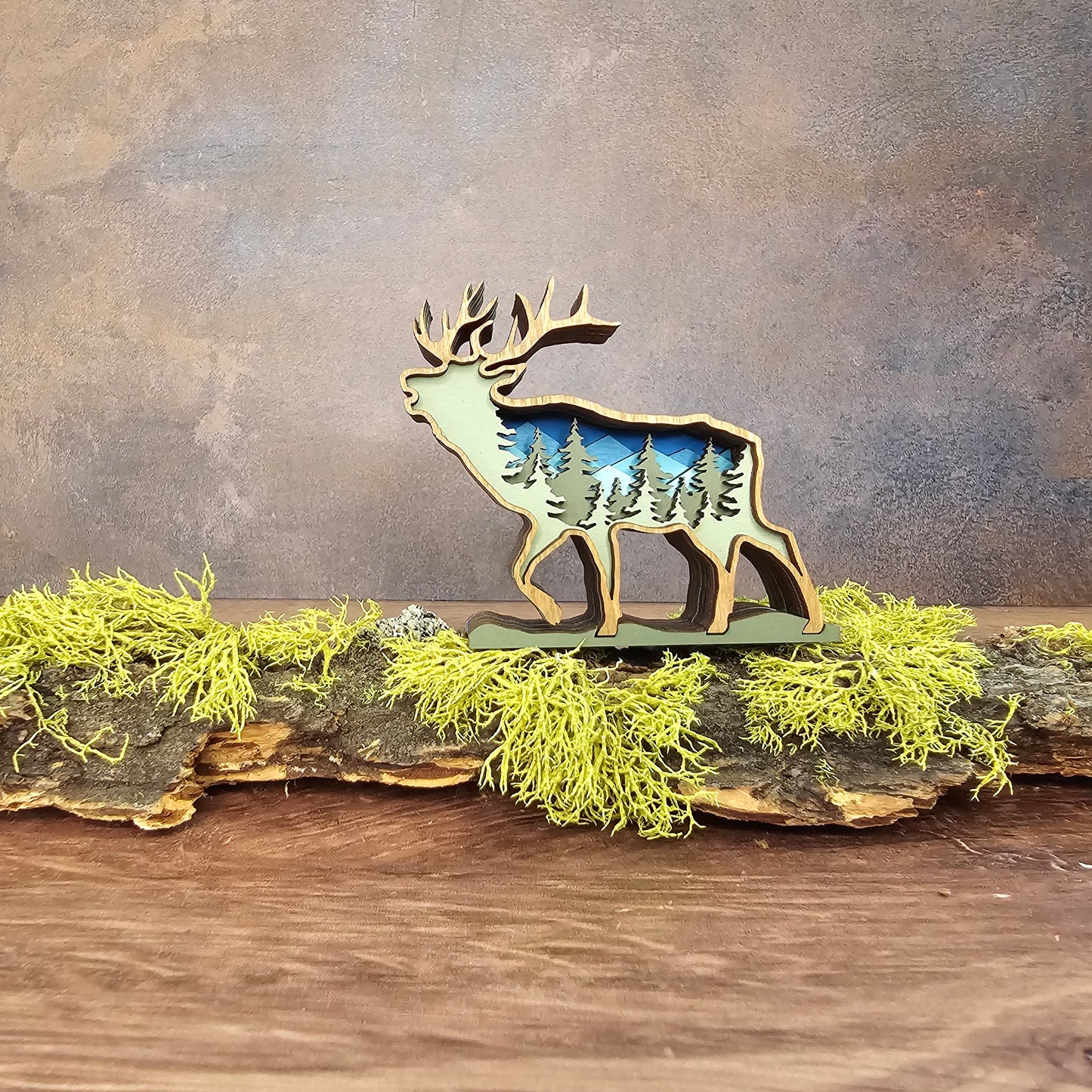 3D Layered Mini Elk