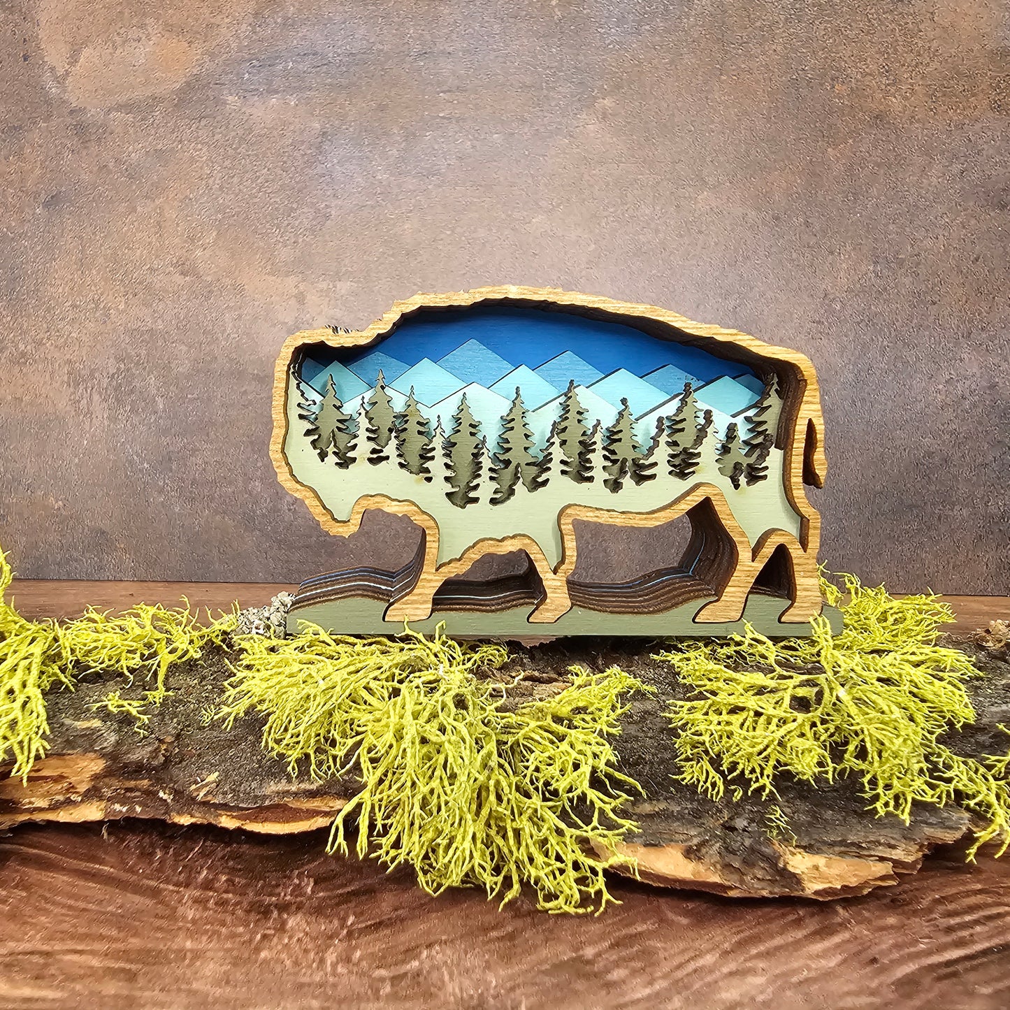 3D Layered Mini Bison