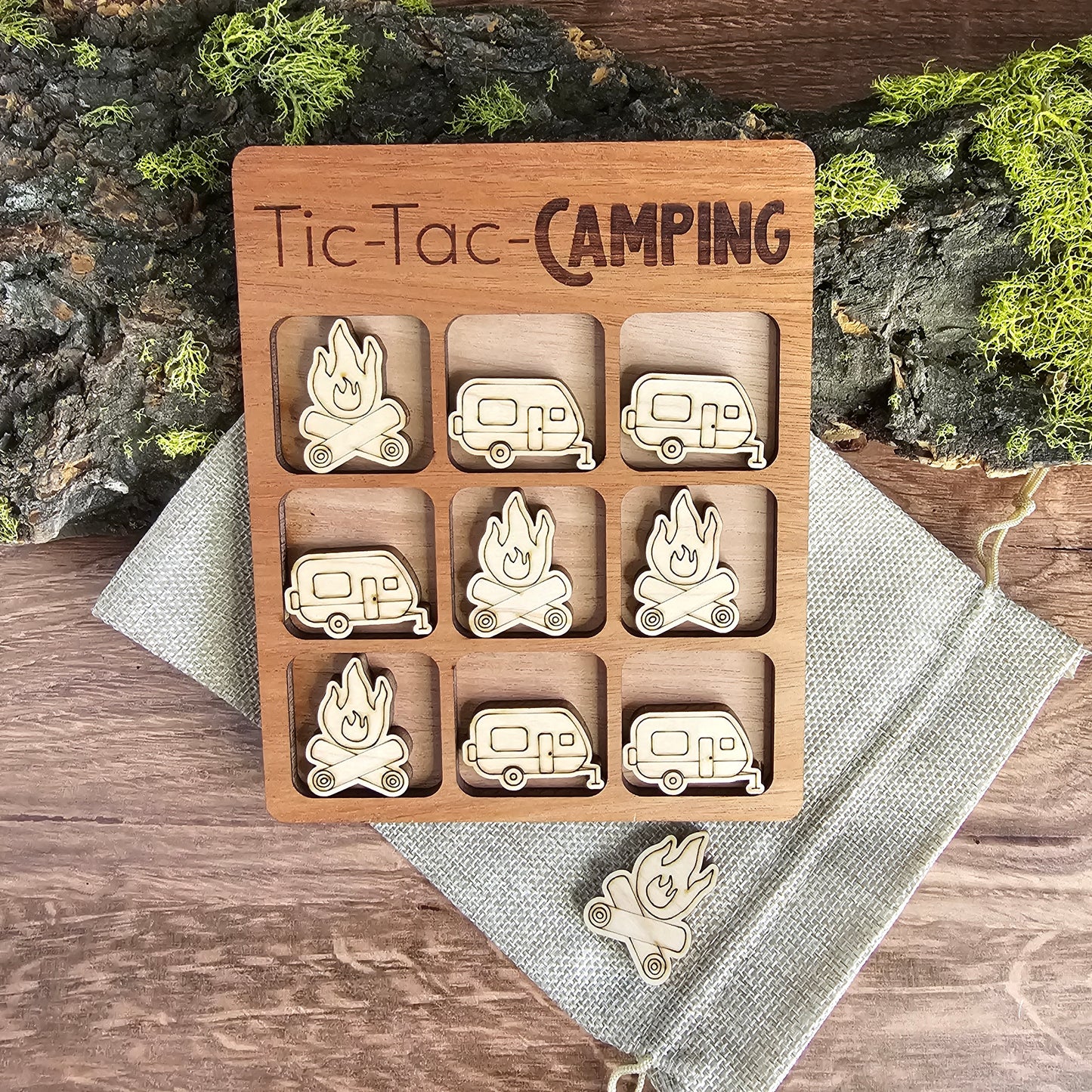 Camping Tic-Tac-Toe Game