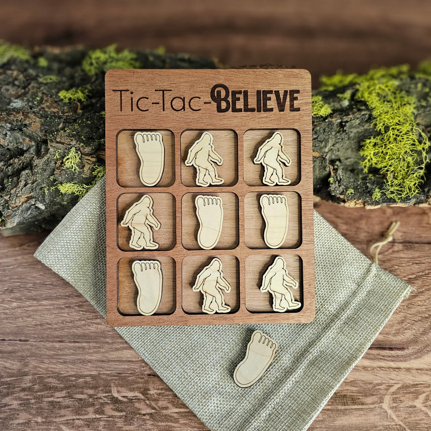 Bigfoot Tic Tac Toe Believe