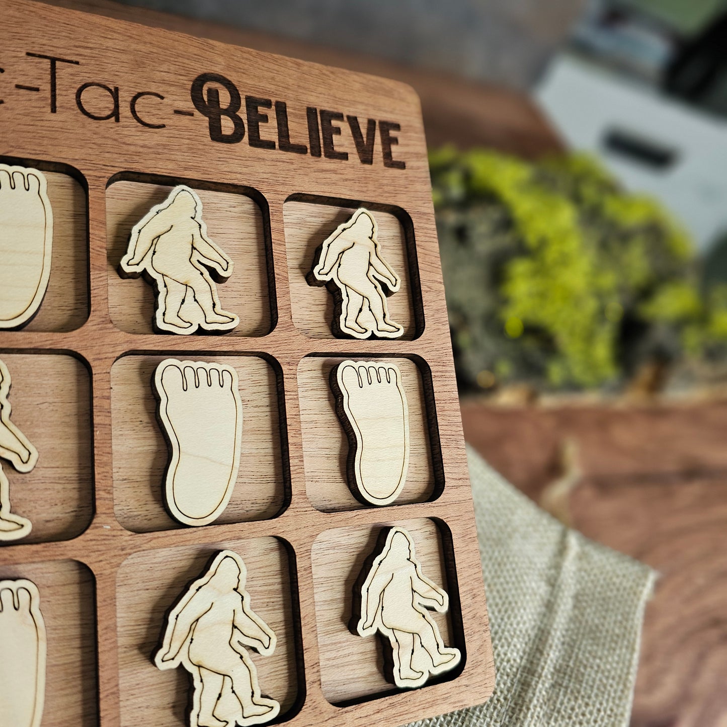 Bigfoot Tic Tac Toe Believe