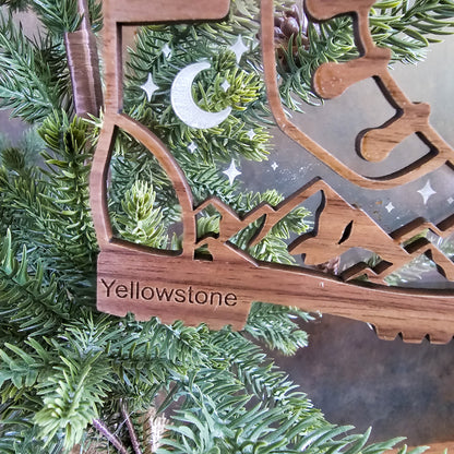 Hiking Boot Christmas Tree Ornament