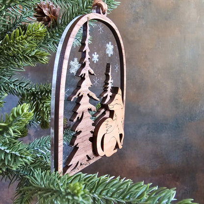 Owl Arch Christmas Tree Ornament