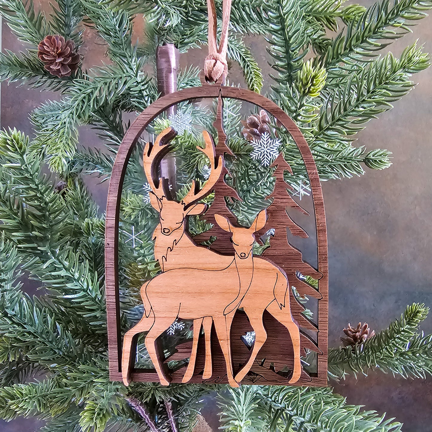 Moose Arch Christmas Tree Ornament